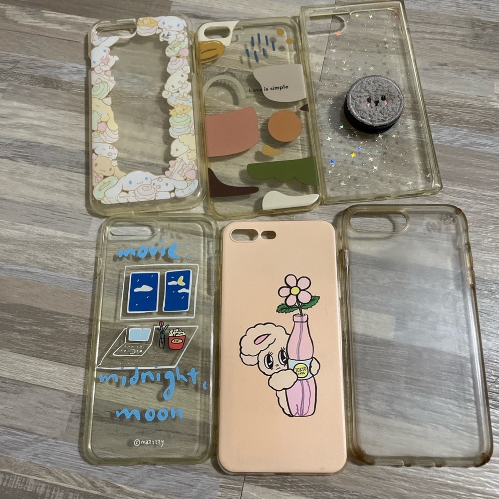 LOT of 12 iPhone 8 Plus cases/covers! Artsy, kewpie, deco - Picture 4 of 4